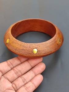 Eco-Friendly Wooden Bangles Smooth Polished Fashion Bracelet Set Natural <b>Crafts</b> - Product Image 6
