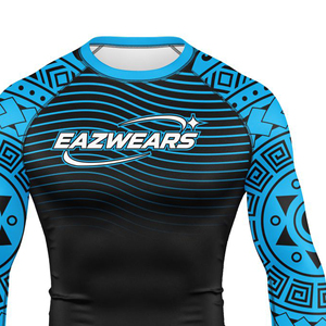 Camiseta de Compresión de Manga Larga Premium para MMA, Sublimación Personalizada, Elástica en Cuatro Direcciones, Ropa Deportiva de Fábrica, Rashguard para MMA - Product Image 6