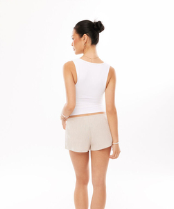 Pantalones Cortos de Verano para Mujer 2021, Pantalones Cortos Casuales de Algodón y Lino, Cintura Media, Moda Urbana - Product Image 3