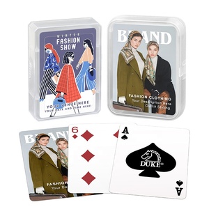 Custom 0.30mm Glossy Finish <b>Plastic</b> Playing Cards in <b>Plastic</b> Box - Product Image 1