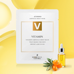 [ROOICELL] Masque en tissu Eterno Vitamin Ampoule Soin Coréen 25ml 10 Masques – Pack Hydratant Éclat et Soin - Product Image 4
