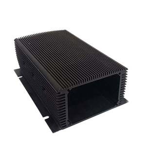 IP54 Battery <b>Enclosure</b> Junction Aluminum Box Factory Case 106x65 Custom Equipment Extruded Outlet Anodized Box Black Amplifier - Product Image 1