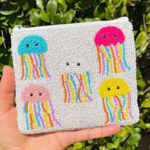 Monedero de Diseño Premium con Cuentas, Cartera Bordada a Mano, Portamonedas Pequeño, Accesorios de Moda para Mujer - Product Image 1