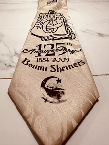 Corbata Masónica Personalizada Vintage Boumi Shriner para Hombre, de Alta Calidad, Ecológica y Duradera, para el 125 Aniversario, Color Personalizado - Product Image 6