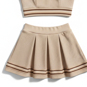 Nouveaux uniformes de cheerleading professionnels, tenues de cheerleader personnalisées à col en V sans manches, vêtements de sport pour l'esprit d'équipe - Product Image 4