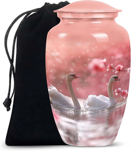 Urna Funeraria para Adultos, Diseño Moderno Americano, Hecha a Mano, Hermosa Urna Conmemorativa para Entierro - Product Image 1