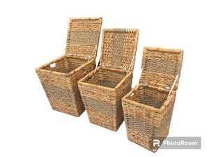 Organizador de Oficina de Mimbre Hecho a Mano Moderno Hien Luong HL01, Diseño Multifuncional de Tres Niveles para Baño, Cocina, Sala de Estar - Product Image 5