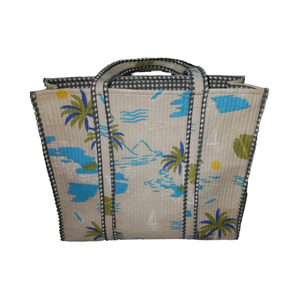 Bolso de mano azul de lujo Premium para mujer con bordado Cierre de cremallera clásico Fabricante indio Exportador para el verano - Product Image 1