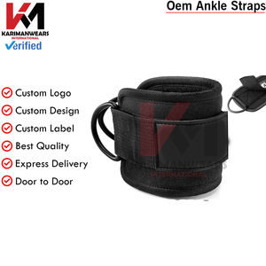 Sangles de cheville personnalisées avec logo, système de fixation rapide à anneau en D pour des séances d'entraînement efficaces – Vente en gros directe usine pour acheteurs en gros - Product Image 3