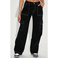 Pantalon en jean déchiré tendance pour femme, avec poches latérales, respirant, style cargo, grandes tailles, vente en gros