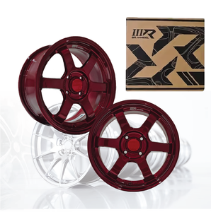 ล้อแม็กซ์อลูมิเนียมอัลลอย 3R สีแดงแคนดี้ JDM ขนาด 15 นิ้ว 4 รู 100 04115-V26 - Product Image 4