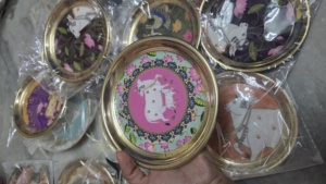 Pichwai Art Brass Thali Set Handcrafted Decorative Platters Featuring Sacred <b>Cow</b> and Lotus Motifs for Home Decor Festive Gifting - Product Image 2