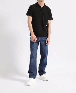 Turn Over Collar Comfortable Size and Fabric Customized logo Half Sleeve Plain <b>Navy</b> <b>Blue</b> <b>Polo</b> <b>Shirt</b> - Product Image 2