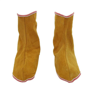 Chaussures de protection ignifuges en cuir de vachette pour la soudure, résistantes aux flammes, pour la sécurité des travailleurs du bâtiment - Product Image 5