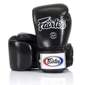 Guantes de Boxeo Fairtex Blancos Profesionales de Alta Calidad, Cuero Genuino con Agarres para las Manos, Estilo Mexicano, Cuero Negro, Dedos Completos - Product Image 5
