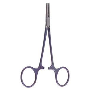 Instrumentos quirúrgicos delicados y suaves de 5 pulgadas, acero inoxidable, titanio de alta calidad, soporte de aguja Halsey, Tc dentado - Product Image 1