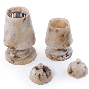 Luxury Beige Resin <b>Bakhoor</b> Burner Mabkhara Arabic <b>Oud</b> Incense Burner Home Fragrance Decor - Product Image 1