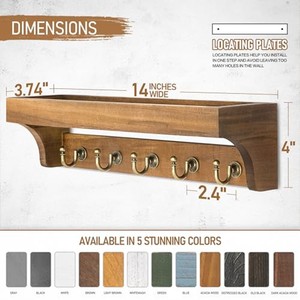 Acacia Wood wooden <b>key</b> holders and wall hooks OEM Custom Wholesale | Aqdus Saleem India - Product Image 3