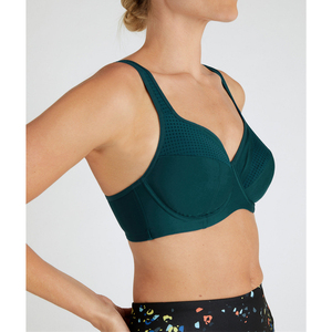 Soutien-gorge de sport pour femme à maintien élevé, respirant, en Spandex/Nylon, avec motif imprimé par transfert thermique, rembourré, pour le yoga et le fitness, vente en gros - Product Image 3