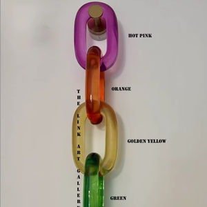 โซ่เรซิ่นแบบกำหนดเองได้ ขนาดใหญ่ สีใส หลายสี  มีจำหน่ายโดย Glowin Fashion - Product Image 1