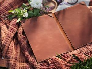 Porta Menús de Cuero Genuino Hecho a Mano de Lujo, Resistente al Agua, Ligero, para una Sola Página, para Bistro o Bar, LMC-0207 - Product Image 4