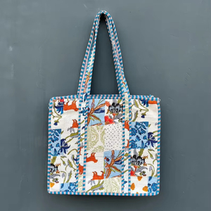 Bolsos de Mano Grandes de Algodón Personalizados a la Moda para Mujer, Bolso de Hombro para Compras de Verano y Primavera, con Cierre de Cremallera - Product Image 1