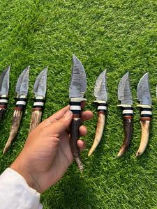 Damascus Steel Clip Point Outdoor Sports Hunting <b>Knife</b> with Wood Handle Straight Edge DIY <b>Craft</b> EDC Custom OEM - Product Image 2