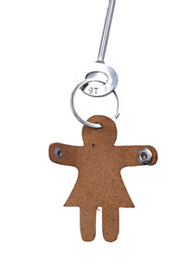 Leather Cartoon Keychain Irregular Shape Durable Metal <b>Ring</b> <b>Key</b> Accessory - Product Image 3