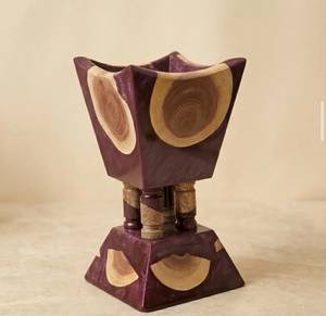 FAIZA CRAFT Unique Handcrafted Premium Sandalwood Acacia Wood <b>Epoxy</b> <b>Resin</b> 100% Natural Eco-friendly Durable Aromatic Bakhoor - Product Image 2