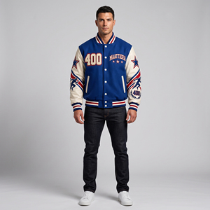 Chaquetas Varsity Personalizadas para Hombre, Chaquetas de Béisbol de Primavera con Logotipo Bordado en Chenille, Estilo Universitario, Talla Grande - Product Image 5
