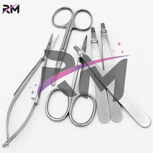 Pinzas Profesionales RMI de Acero Inoxidable con 4 Puntas para Cejas, Pinzas para Extensión de Pestañas con Punta de Fibra, Pinzas Personalizadas para Cejas - Product Image 5