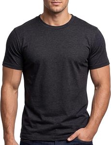 <b>Men</b> Breathable Soft Cotton T Shirt <b>Stretch</b> Soft Crew Neck Tee S - 4XL Athletic Fit Plain Casual T-Shirt for <b>Men</b> - Product Image 2