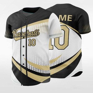 Maillot de baseball respirant sublimé, motif personnalisé, impression intégrale, uniforme d'équipe, vêtement de sport élégant pour hommes - Product Image 6