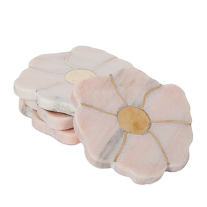 Sous-verres en marbre faits main de qualité supérieure, écologiques, durables, en pierre naturelle, avec impression classique en relief, technique de découpe, lavables - Product Image 6