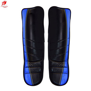 Advanced Protection Ergonomic Structure Shin <b>Pads</b> For Fitness <b>Practice</b> Sessions MMA Leather Made Shin <b>Pads</b> - Product Image 1