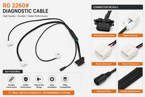Escáner de Diagnóstico Automotriz Mahindra Garuda de 2 Años, Arnés de Cableado de 2 Cables, Plástico, Voltaje de 12-24 V, Comunicación OBD en Español y Ruso - Product Image 2