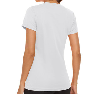 Camiseta Corta de Moda para Mujer, Diseño Sólido, Talla Grande, para Otoño, Cuello Redondo, Corte Holgado, Informal - Product Image 4