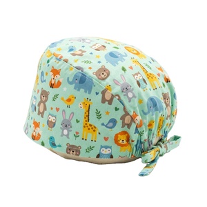 Solid Color Hospital Working <b>Caps</b> Women Men Laboratory Clinic Short Hairs Soft Dentist Doctor <b>Scrub</b> Hat Weith Sweat Band - Product Image 1