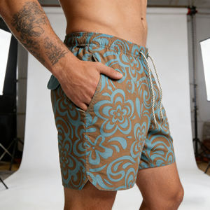 กางเกงขาสั้นคาร์โก้แบบสวมใส่สบาย ยืดหยุ่นได้ กางเกงออกกำลังกายผู้ชาย มีกระเป๋าซิป แห้งเร็ว ระบายอากาศได้ดี เหมาะสำหรับการฝึกซ้อม กางเกงชายหาด - Product Image 3