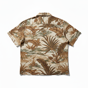 เสื้อฮาวายชายหาดฤดูร้อน ผ้าระบายอากาศ ทรงหลวมสบาย ติดกระดุม ลายพิมพ์ทรอปิคอล คอปกคิวบา เสื้ออะโลฮ่า - Product Image 6