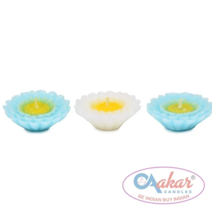 Bougie flottante à l'eau Aakar AF 607 en forme de marguerite pour décoration festive au meilleur prix - Product Image 3