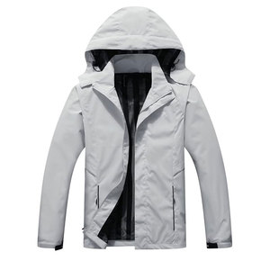 Veste coupe-vent polaire à capuche pour homme, haut de gamme, décontractée, hiver, écologique, respirante, coupe confortable, logo avant, pour usage quotidien - Product Image 5