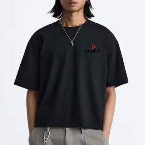 เสื้อยืดครอปทรงปกติสำหรับผู้ชาย ผ้าฝ้าย 100% ดีไซน์เรียบง่าย เป็นมิตรกับสิ่งแวดล้อม ระบายอากาศได้ดี เหมาะสำหรับใส่ลำลองทุกฤดูกาล - Product Image 1