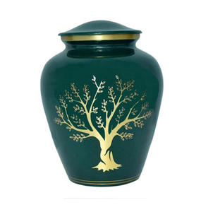 Hermosas Urnas de Cremación de Latón Hechas a Mano con Diseño Moderno para Adultos, Urnas Funerarias Conmemorativas para Cenizas - Product Image 5