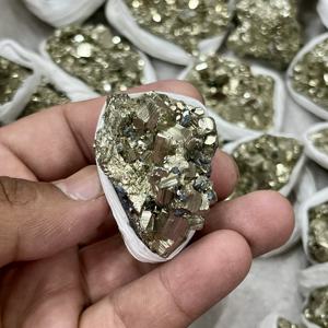 Pirita Natural Premium de Perú, Clúster de Cristales, Espécimen Mineral, Cristal Curativo, Piedra de Pirita Dorada, Decoración, Colección, Amuleto del Amor - Product Image 4