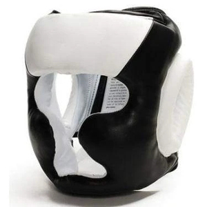 Adult Boxing Full Face Martial Arts <b>Training</b> <b>Head</b> Guard PU Leather Durable Custom Color Unisex - Product Image 6