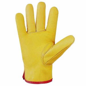 Guantes de Conducción de Cuero de Vaca de Primera Calidad, Protección de Manos para Seguridad Industrial, Resistentes al Calor, Duraderos, Guantes de Jardinería - Product Image 4