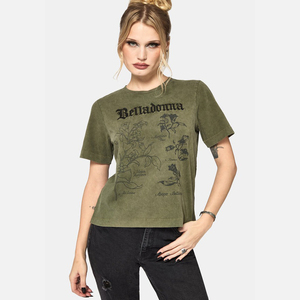 Camisetas Cortas para Mujer, Diseño Nuevo 2026, Superventas, Lavado Ácido, Diseña Tu Propio Logotipo, Camisetas Cortas para Mujer para Verano, Corte Ajustado - Product Image 1