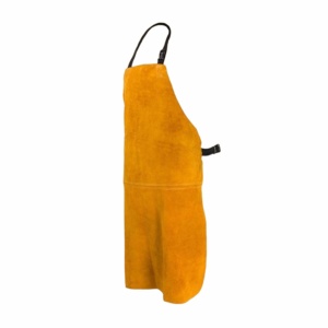 Tablier de soudeur en cuir de vachette pleine fleur de qualité supérieure, protection corporelle industrielle pour la construction et la lutte contre les incendies - Product Image 1