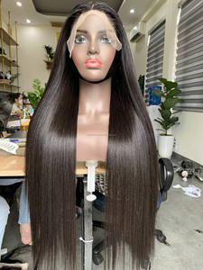 Vente en gros 100% véritable os droit vietnamien Remy cheveux 8-32 pouces trame unique matière première 30 pouces étiré longueur HD dentelle - Product Image 4